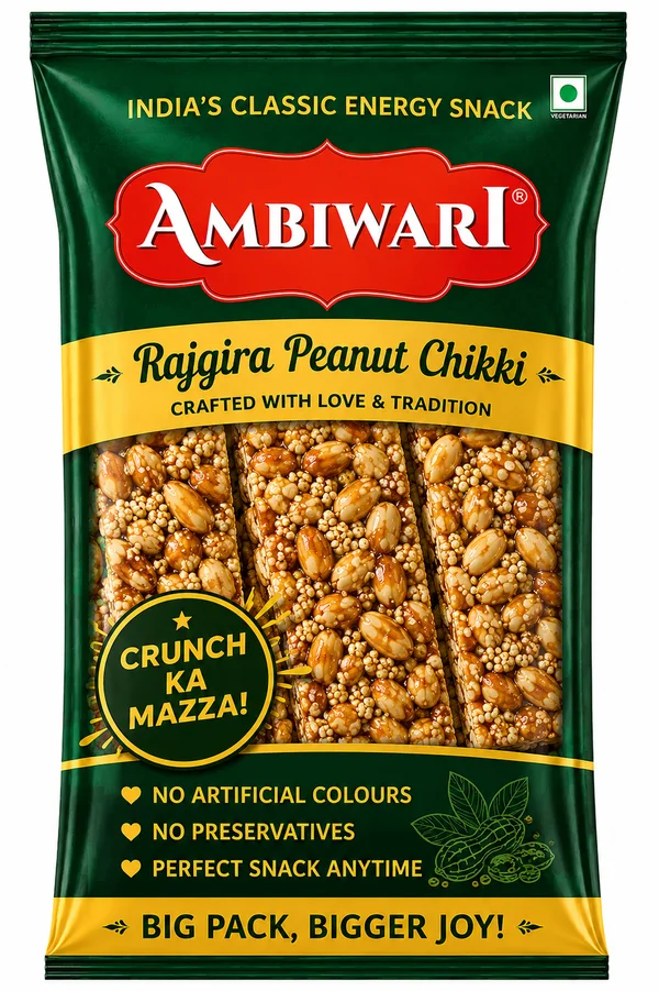 Rajgira Peanut Chikki
